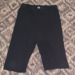 Black biker shorts